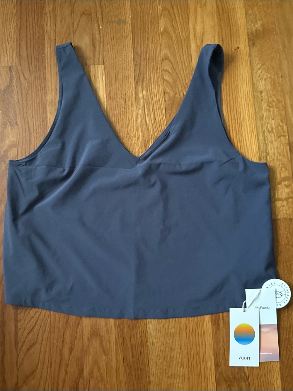 Vuori Villa Cropped Tank Women’s Medium Azure
